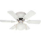 Home Impressions Twister 30 In. White Ceiling Fan with Light Kit Image 1