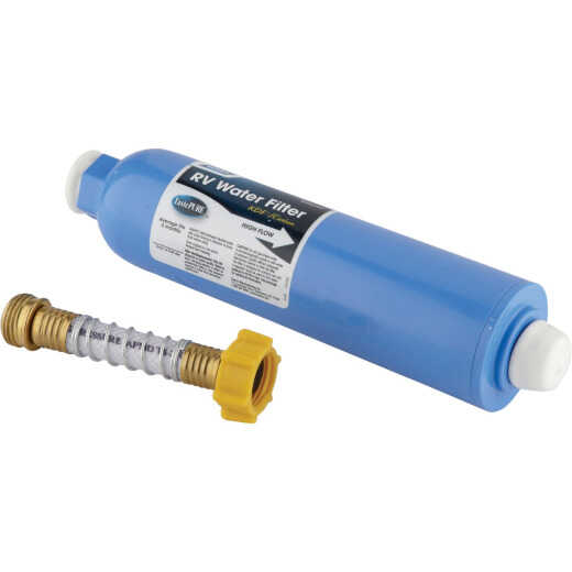 Camco In-Line RV Water Filter with Flexible Hose